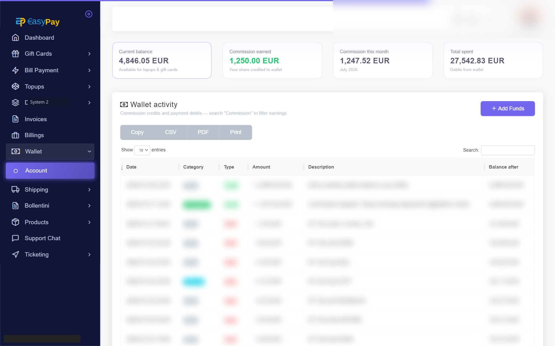 Wallet — EasyPayOnly